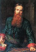 William Holman Hunt Selfportrait painting